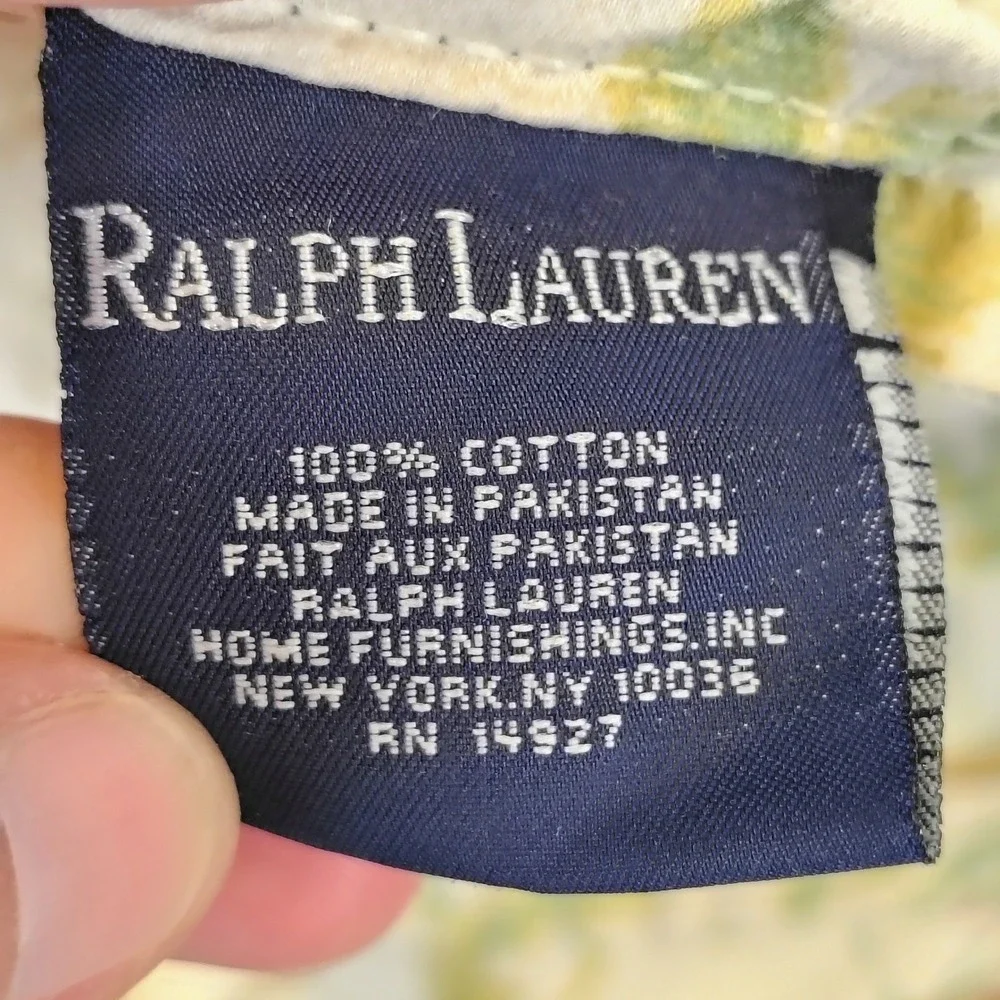 Vintage Ralph Lauren Delilah King Bedding 5pc Sheet Shams Floral Cottagecore